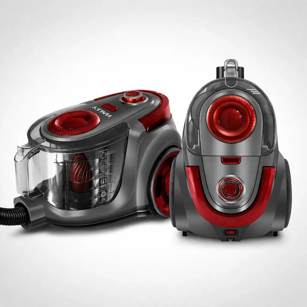 Aspirator fără sac HALEY HY-9907, 3000 W, recipient 4,5 L, filtru HEPA, tub telescopic metalic