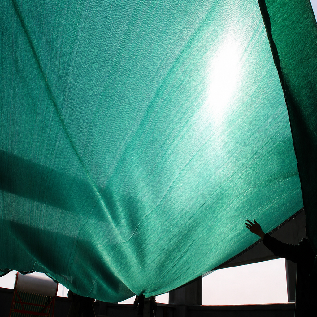Plasă de umbrire AT Performance AT-2049, HDPE, 2x25 m, grad umbrire 60%, protecție UV, verde