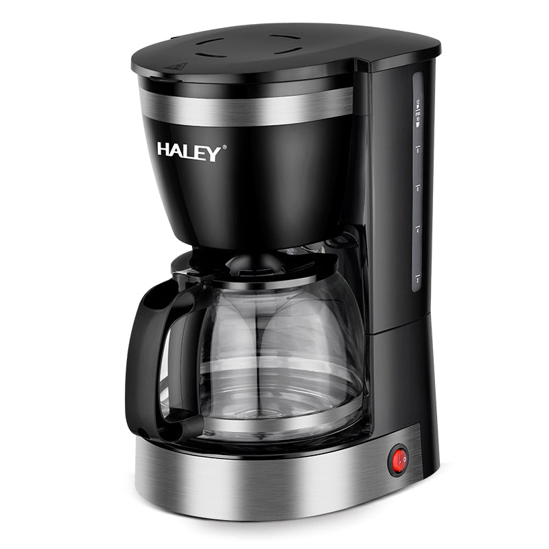 Cafetieră HALEY HY-2808, 800 W, 1.25 L, 12 cești, indicator nivel apă, sistem de siguranță