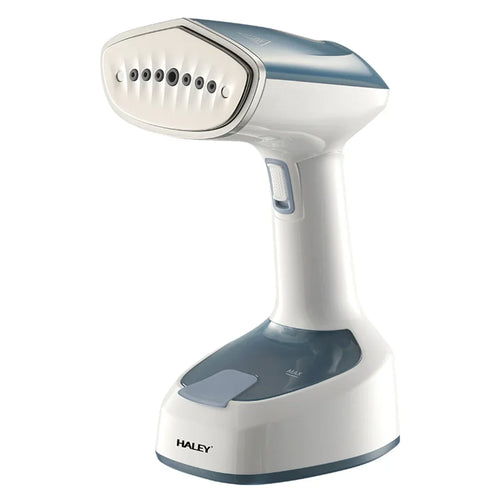 Aparat de călcat vertical cu abur HALEY HY-329, 1600 W, rezervor 200 ml, talpă inox, alb/albastru