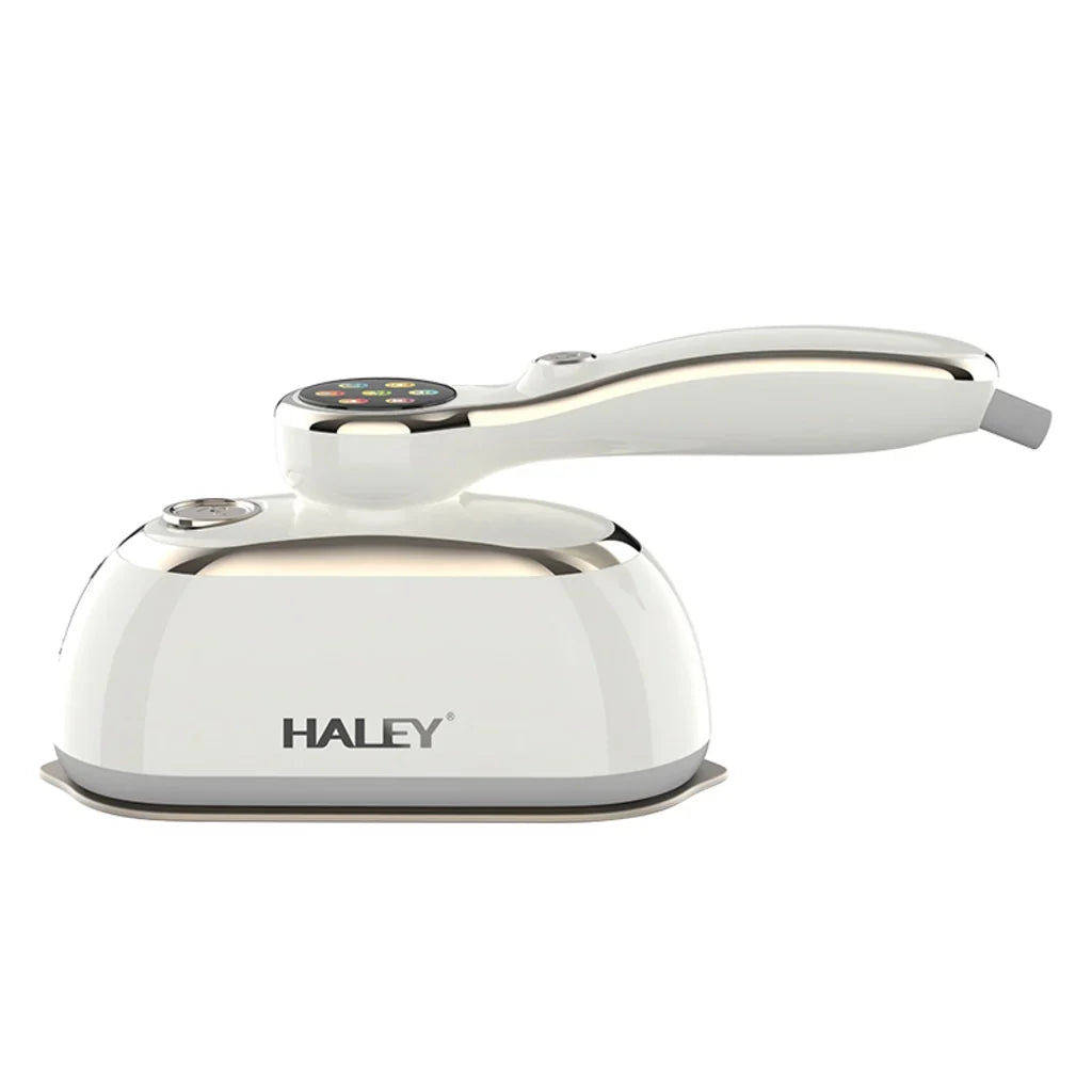 Steamer vertical cu abur HALEY HY-2004, 2000 W, rezervor 150 ml, talpă inox, portabil, alb