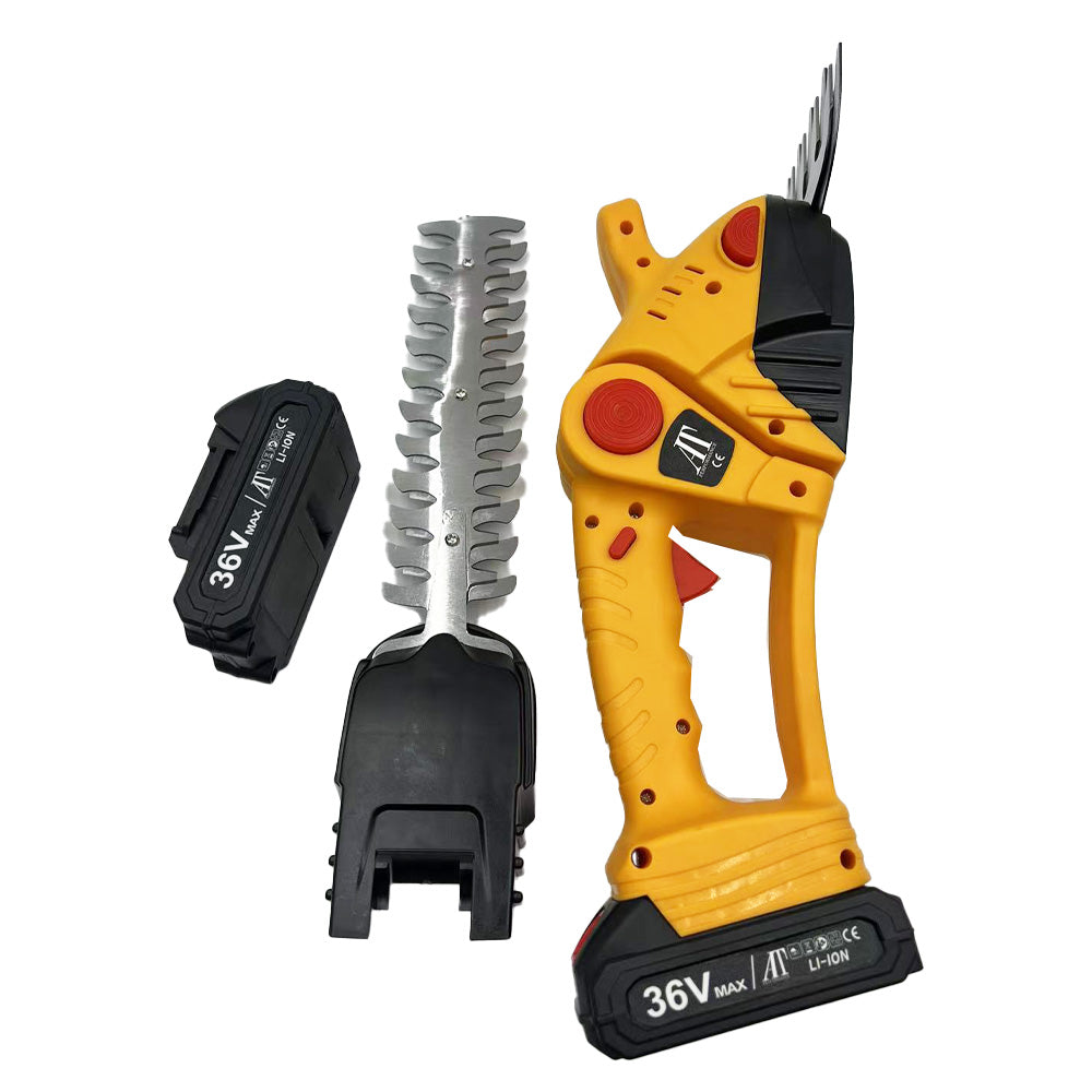 Foarfecă electrică pentru gard viu – Putere și Precizie într-un Design Compact, AT PERFORMANCE®, cu 2 acumulatori 36V