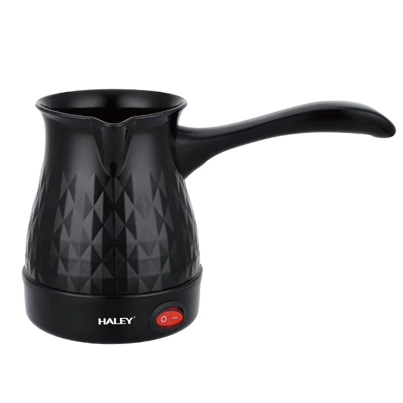 Ibric electric HALEY, 600 W, 0,5 L, corp inox, bază rotativă 360°, protecție la funcționare uscată