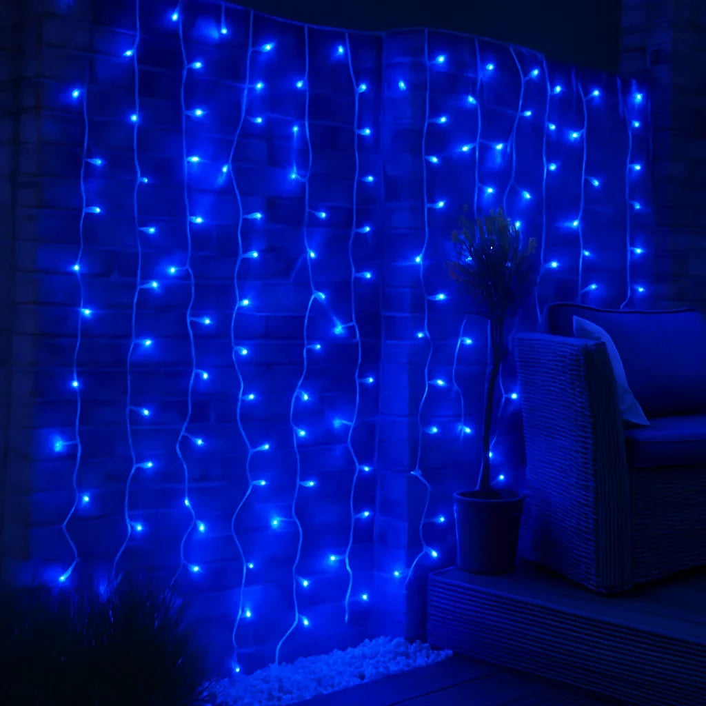 Perdea luminoasă LED AT Performance, 3x2 m, 240 LED, IP65, efect curgere, alb cald
