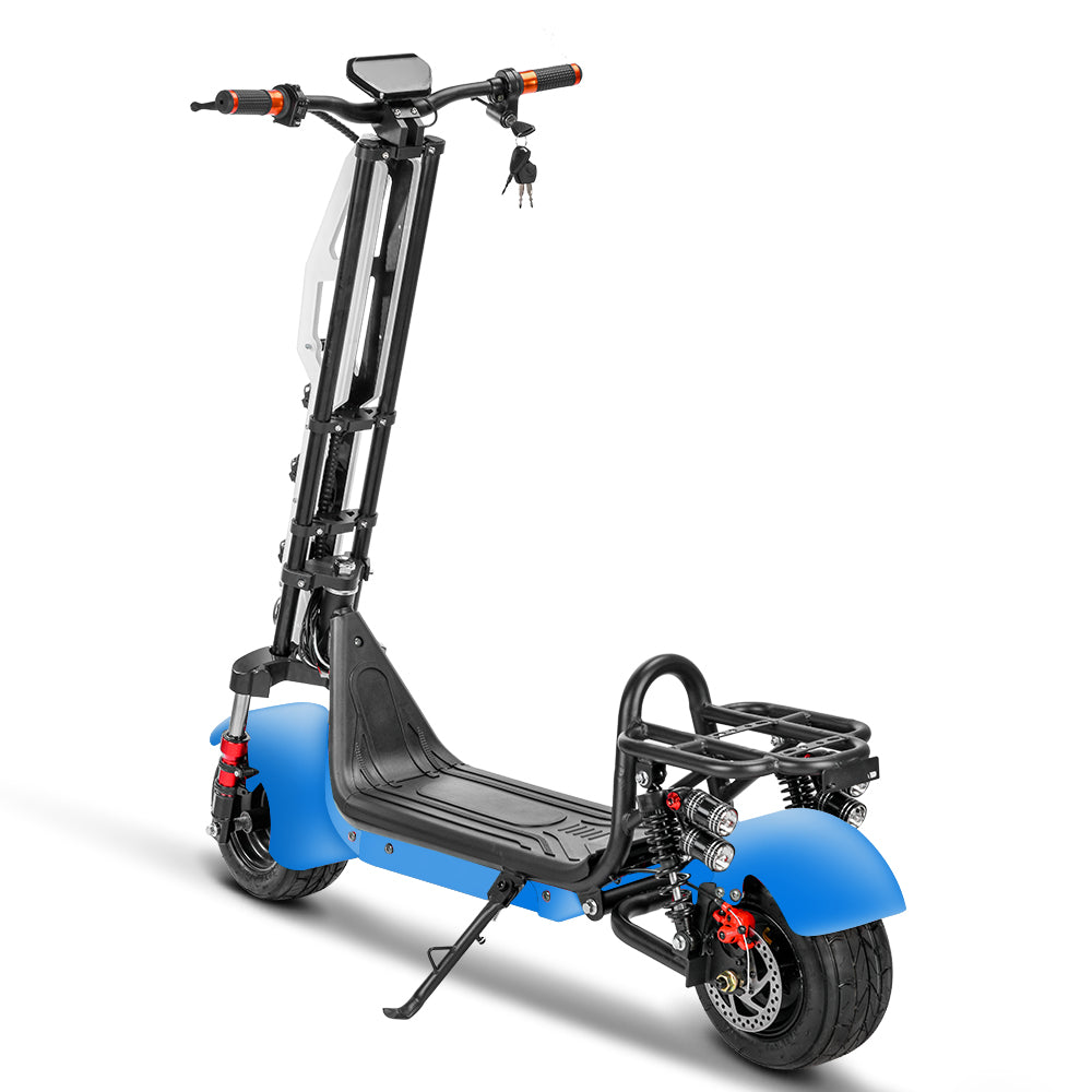Pachet trotinetă electrică off-road AT Performance, 1000 W, 35 km/h, autonomie 45 km, căști KLGO bluetooth