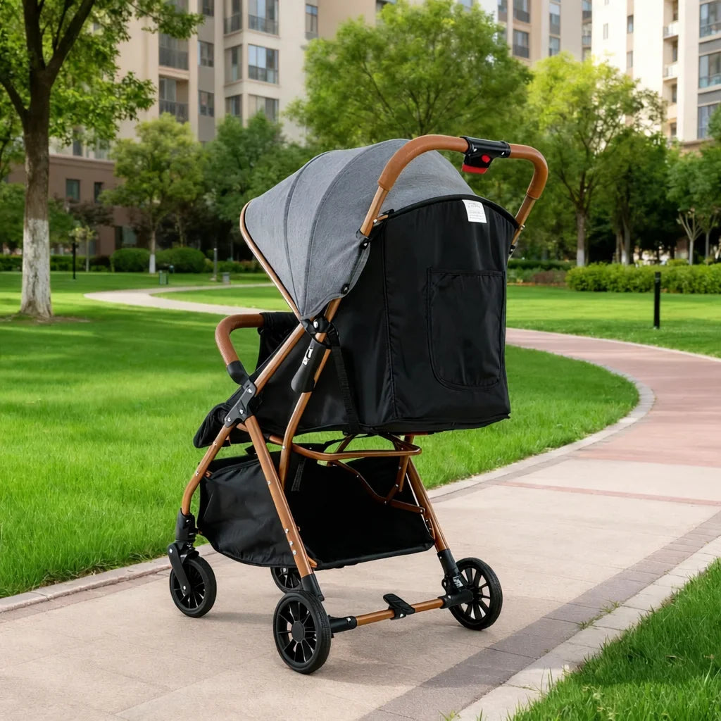 Cărucior pentru copii KIDOO 6607, 0-36 luni, max. 22 kg, pliere cu o mână, centură 5 puncte