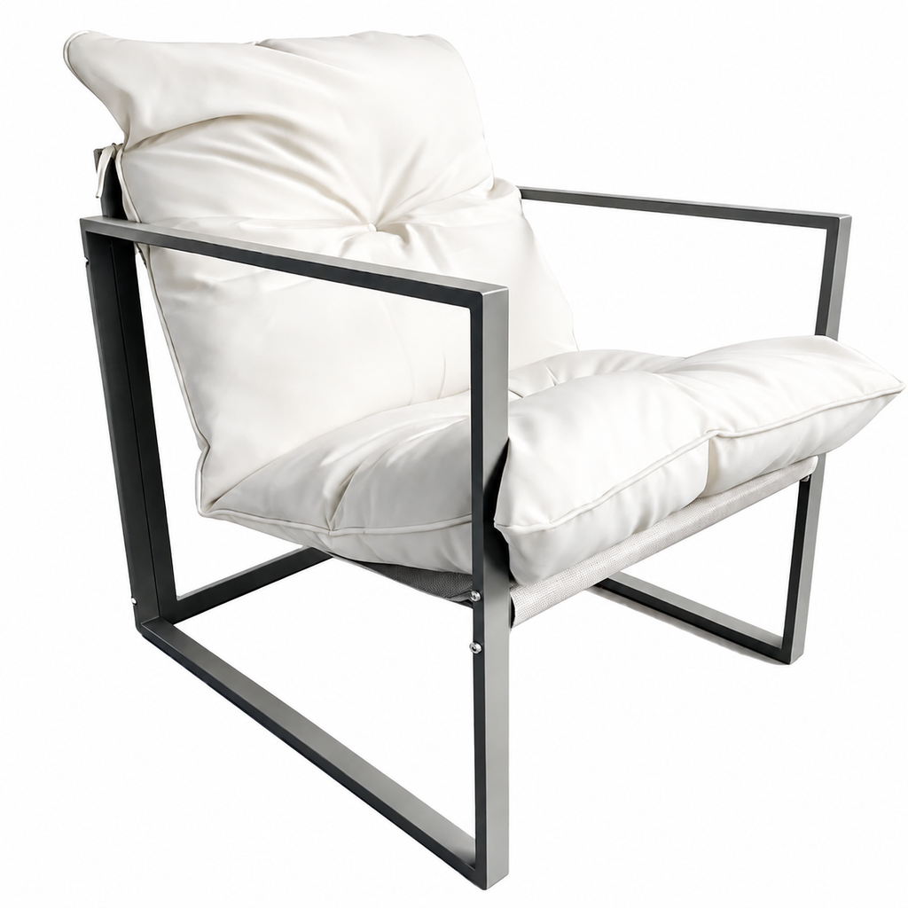 Set mobilier balcon și grădină AT Performance, 4 piese, canapea 2 locuri, 2 fotolii, măsuță cu blat sticlă securizată