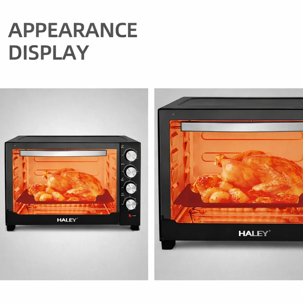Cuptor electric HALEY HY-5130, 60 L, 2200 W, termostat 80-250°C, temporizator 60 min