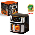 Friteuză cu aer cald AT Performance, 10 L, 2400 W, 8 programe, panou digital tactil, negru