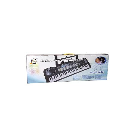 Orgă electronică Tusy Store MQ-6119, 61 clape, microfon inclus, intrare USB, suport partituri