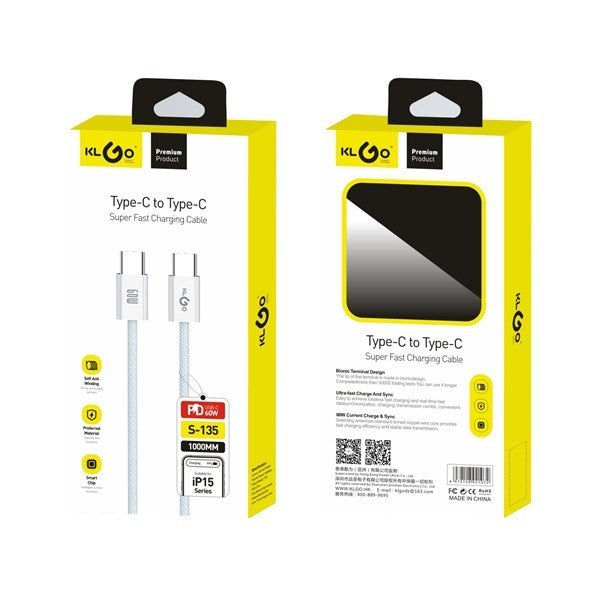 Cablu de date și încărcare USB-C la USB-C AT Performance, 60 W Power Delivery, 20V/3A, 1 m