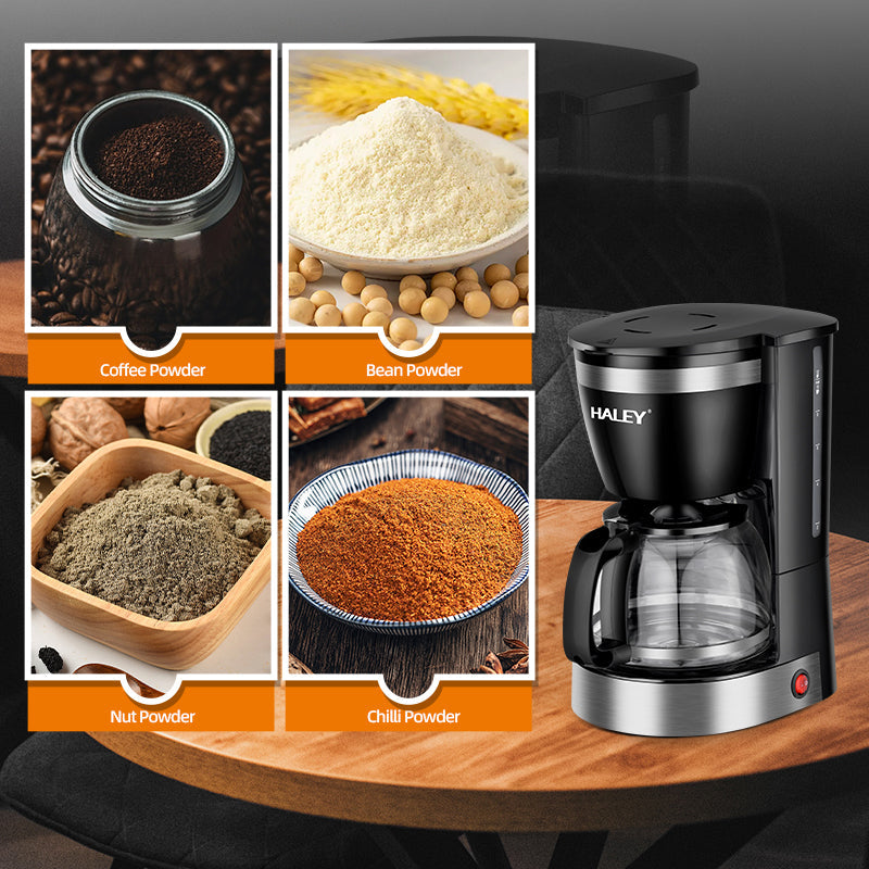 Cafetieră HALEY HY-2808, 800 W, 1.25 L, 12 cești, indicator nivel apă, sistem de siguranță
