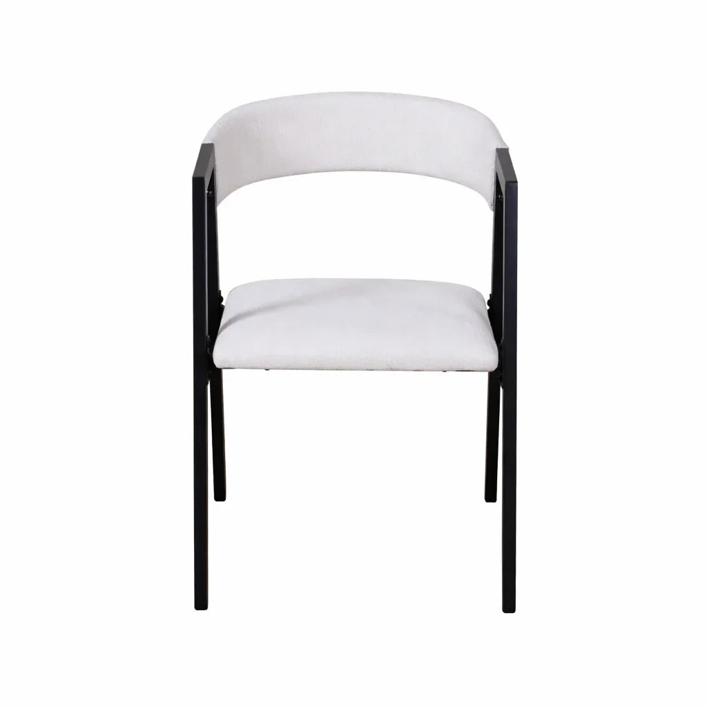 Set masă dining cu 4 scaune AT Performance, 120x70x75,5 cm, blat lemn, cadru metalic, negru