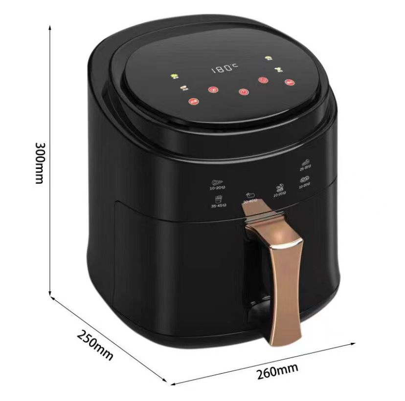 Friteuză cu aer cald AT Performance, 8 L, 2400 W, 8 programe, timer 60 min, negru