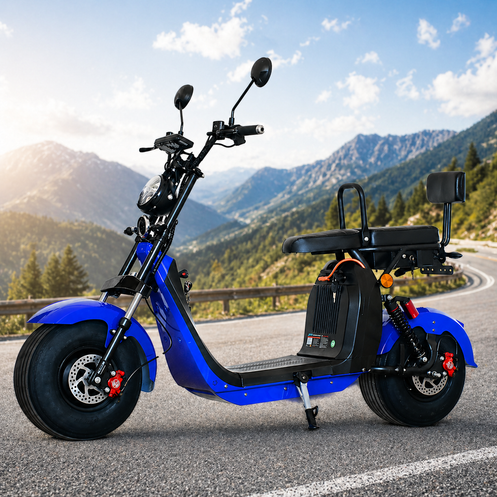 Scuter electric 2 locuri AT Performance, 1500 W, 60V 20Ah, autonomie 45 km, 25 km/h fără permis