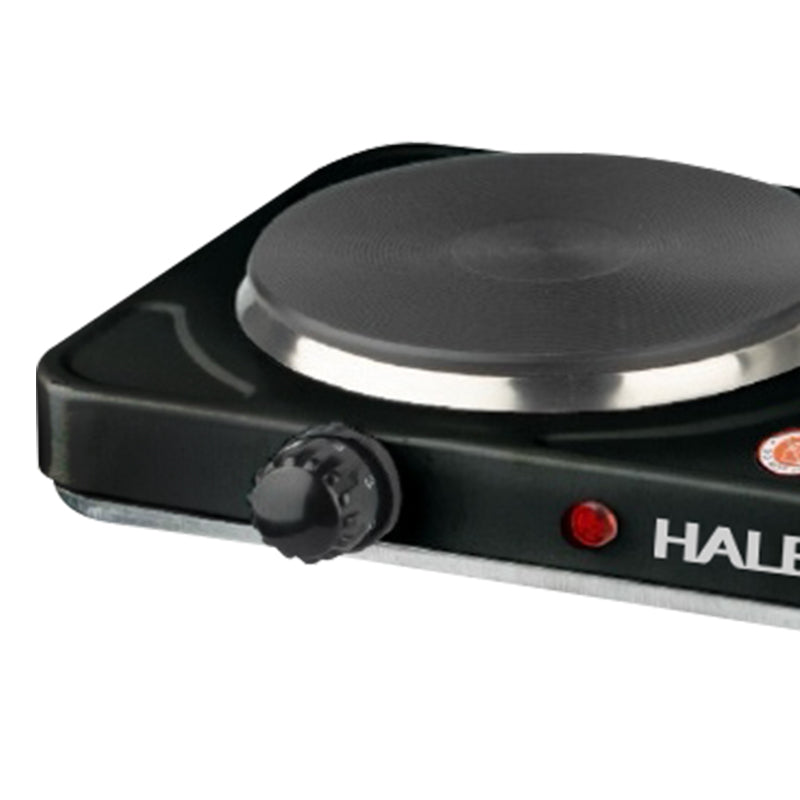 Plită electrică HALEY, 2 zone de gătit, 2000 W, timer, reglaj individual, oțel inoxidabil