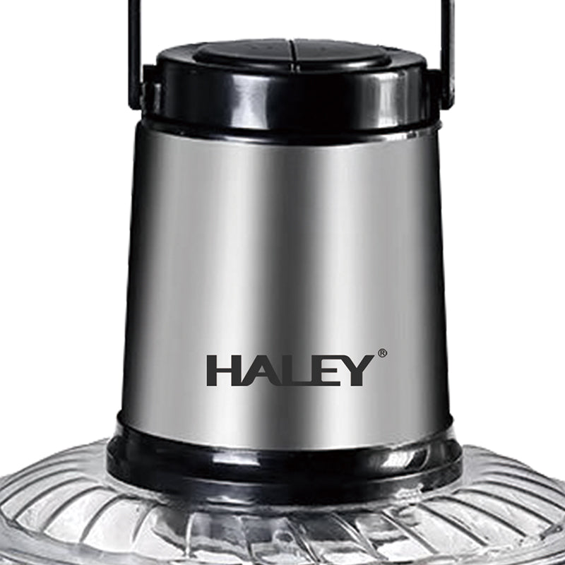 Tocător electric HALEY HY-1226, 1200 W, bol sticlă 3 L, 4 lame inox, 2 viteze