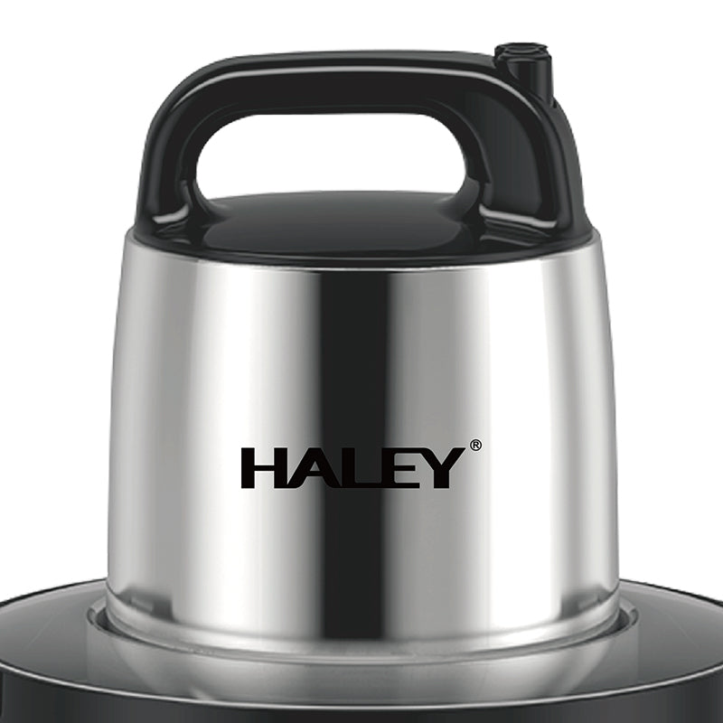 Tocător electric HALEY, 1200 W, recipient inox 6 L, 4 lame din oțel inoxidabil, 2 viteze