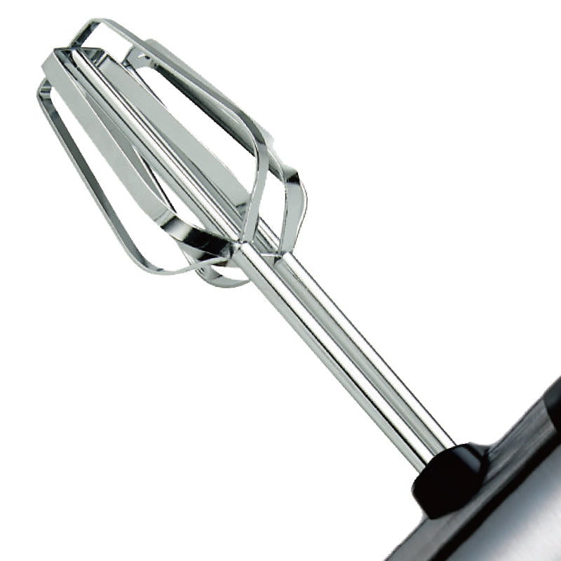 Mixer de mână HALEY, 500 W, 5 trepte de viteză, carcasă inox, 4 tije, teluri și cârlige de frământat