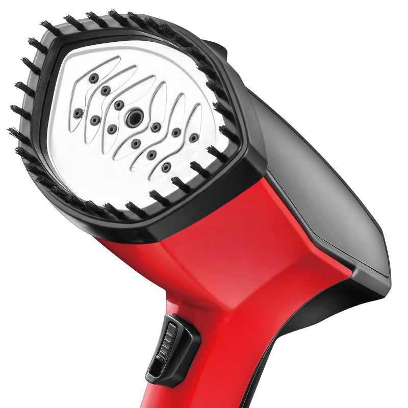 Fier de călcat cu abur HALEY, 1600 W, rezervor 370 ml, călcare verticală, roșu cu negru