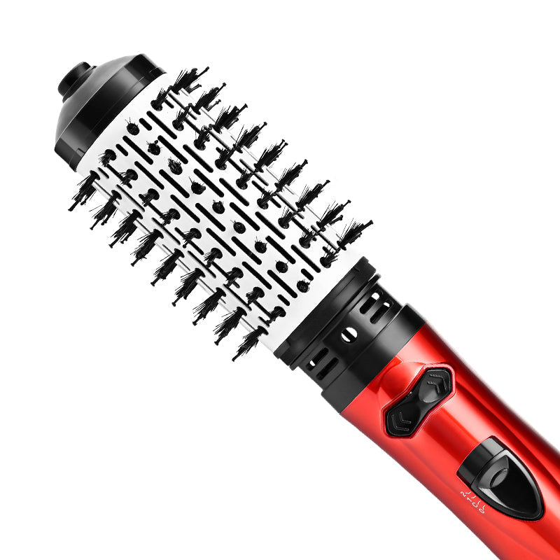 Perie rotativă HALEY, 1200 W, 2 viteze de rotație, 3 trepte de temperatură, înveliș ceramic, roșu cu negru