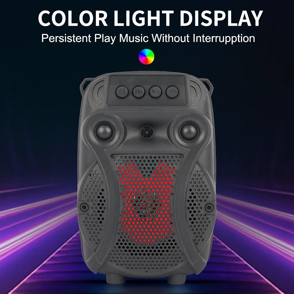 Boxă portabilă AT Performance ZQS-1429, difuzor 4 inch, 8 W, baterie 1200 mAh, LED, microfon