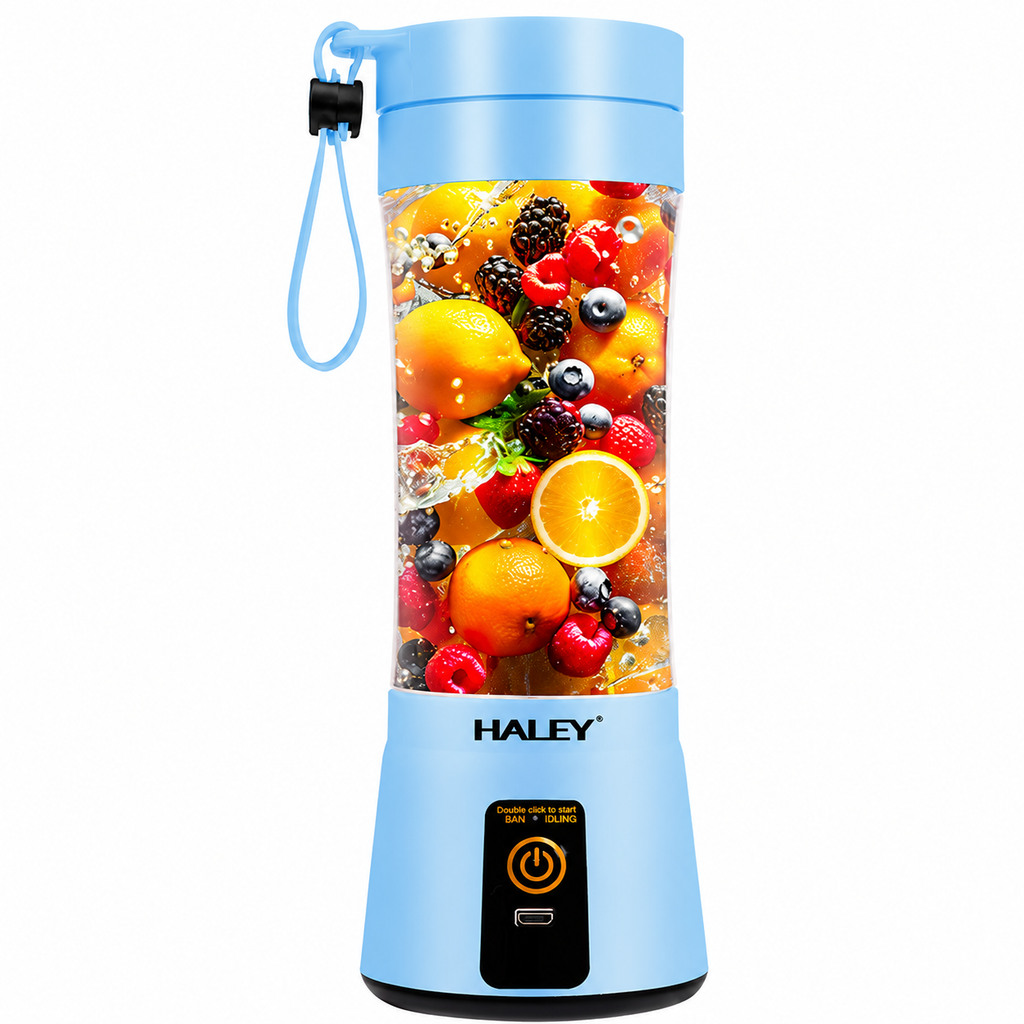 Blender portabil HALEY HY-2950, 480 ml, baterie 2000 mAh, încărcare USB, lame inox