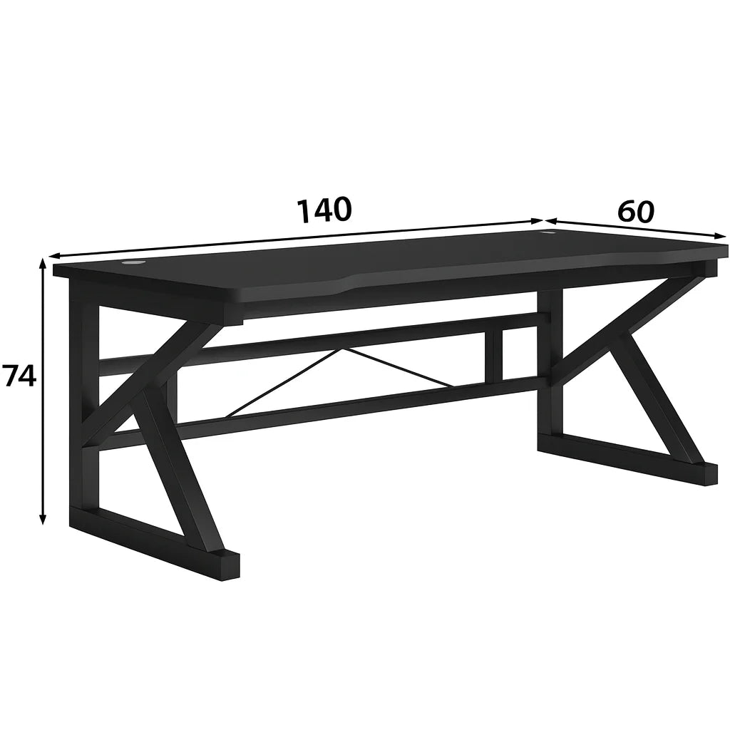 Birou pentru calculator AT Performance AT-69, 150 x 67 cm, structură metalică, blat rezistent, 10,15 kg
