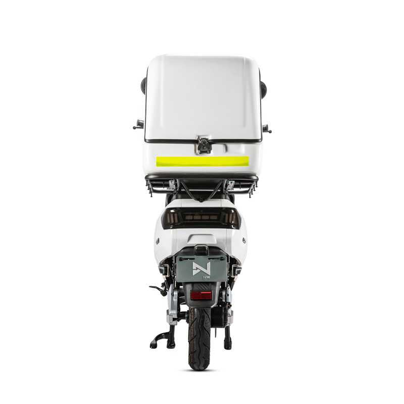 Scuter Electric N-Moto LX05-DELIVERY – Alb, 25 km/h, Fără Permis, Motor BOSCH, 2× Baterii Lithium 60V, Greutate estimativă 90–95 kg, Dimensiuni 1940 × 720 × 1330 mm, Autonomie 150 km, COC & EEC, Carte Rar (CIV), Ideal pentru Livrări +Tricou N-Moto