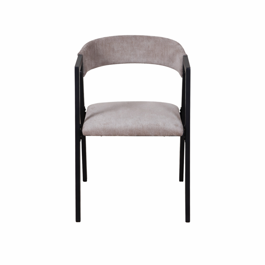Set masă dining cu 4 scaune AT Performance, 120x70x75,5 cm, blat lemn, cadru metalic, negru