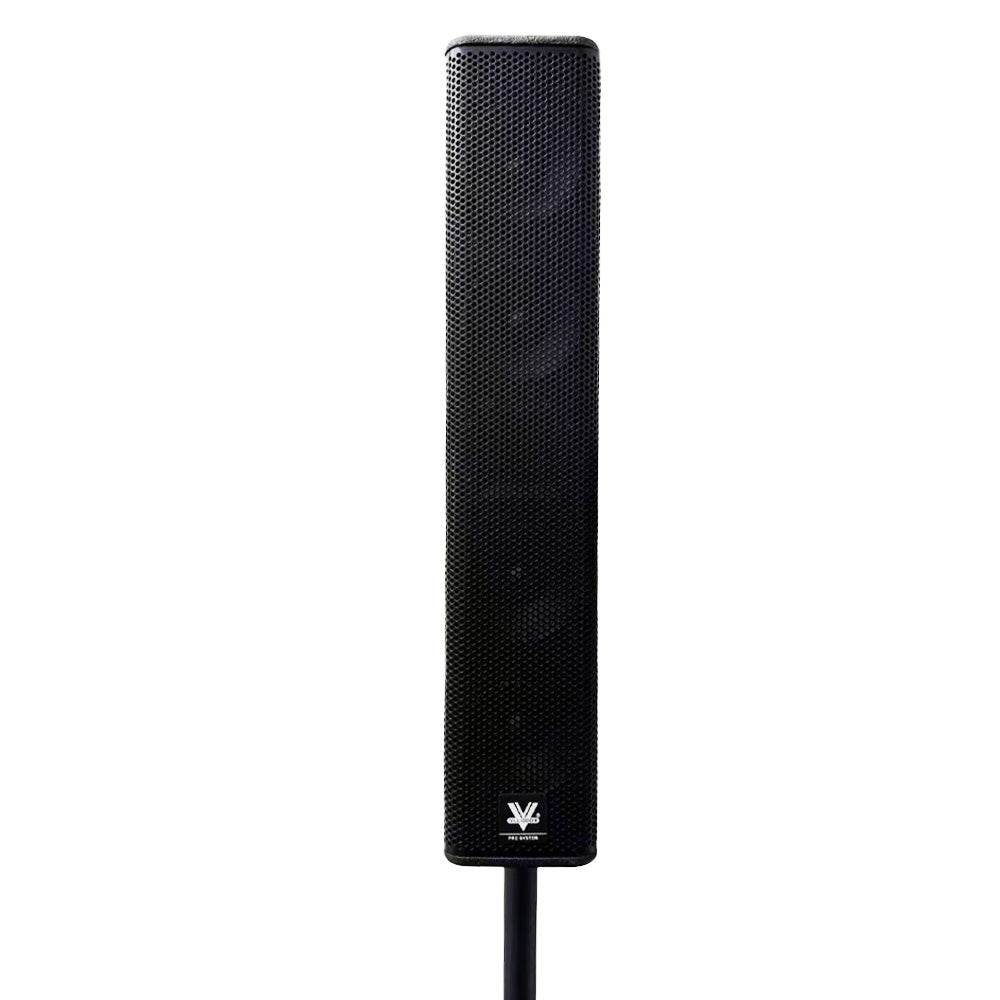 Sistem audio activ cu subwoofer Vlliodor, 1900 W RMS, 3800 W peak, DSP, 2 microfoane wireless