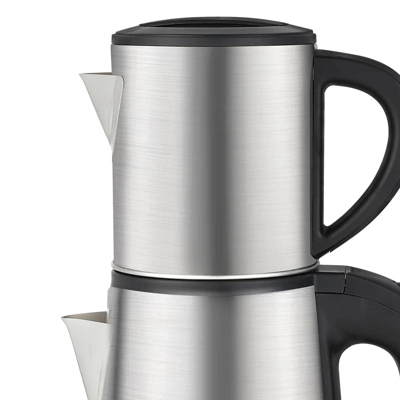 Ceainic electric HALEY cu capacitate dublă, 1,8 L și 1,0 L, 1500 W, inox, bază rotativă 360°