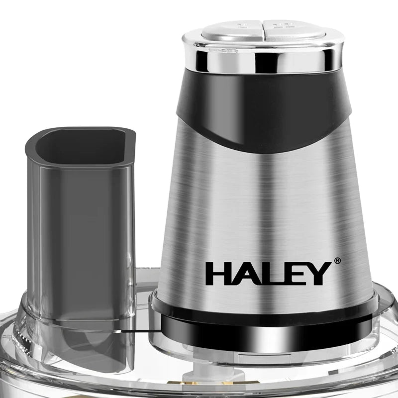 Tocător electric de alimente HALEY HY-1243, 1200 W, bol 3,5 L, 6 funcții, lamă inox cu 6 muchii