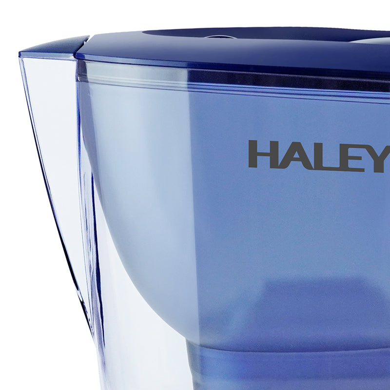 Cană filtrantă pentru apă HALEY, 3,5 L, filtru multistrat, indicator schimb filtru, albastru
