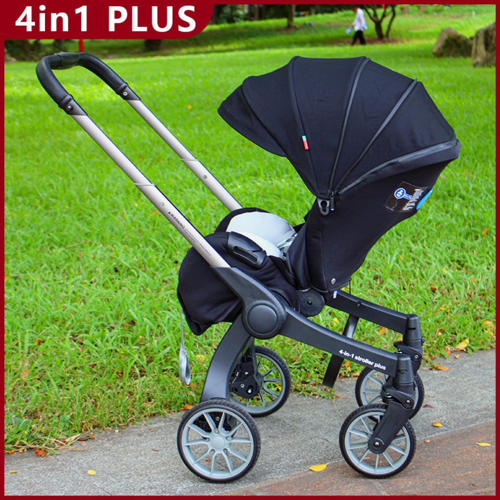 Cărucior 4 în 1 AT Performance stroller plus 2053, landou și scaun auto, 0-13 kg, greutate 9,8 kg