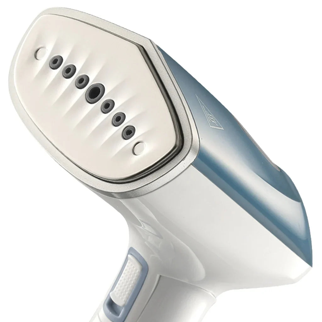 Aparat de călcat vertical cu abur HALEY HY-329, 1600 W, rezervor 200 ml, talpă inox, alb/albastru