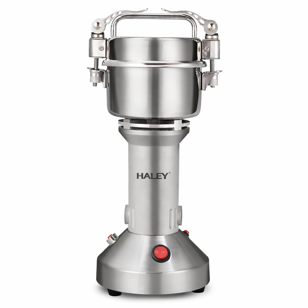 Râșniță electrică HALEY HY-2115, 950 W, 100 g, 28.000 RPM, oțel inoxidabil, argintiu