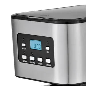 Aparat de Cafea HALEY 950W, 1.5L, LED Display, Anti-Drip, Brewing Inteligent, Inox, Control Temperatură Precis