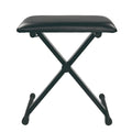 Scaun pentru orgă și pian Tusy Store, înălțime reglabilă 52/55/57 cm, șezut piele sintetică, pliabil, negru