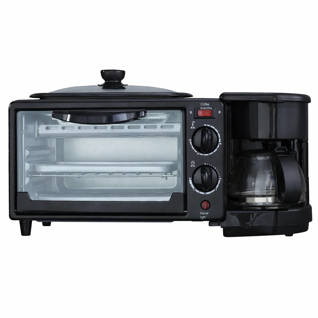 Cuptor electric 3 în 1 AT Performance AT-206, 2000 W, cafetieră și grill, temporizator 20 min