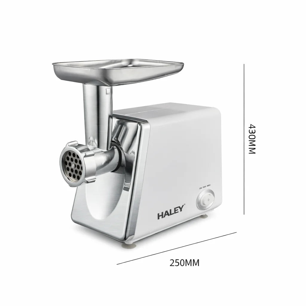 Mașină de tocat carne HALEY HY-1323, 3000 W, funcție revers, 2 viteze, oțel inoxidabil