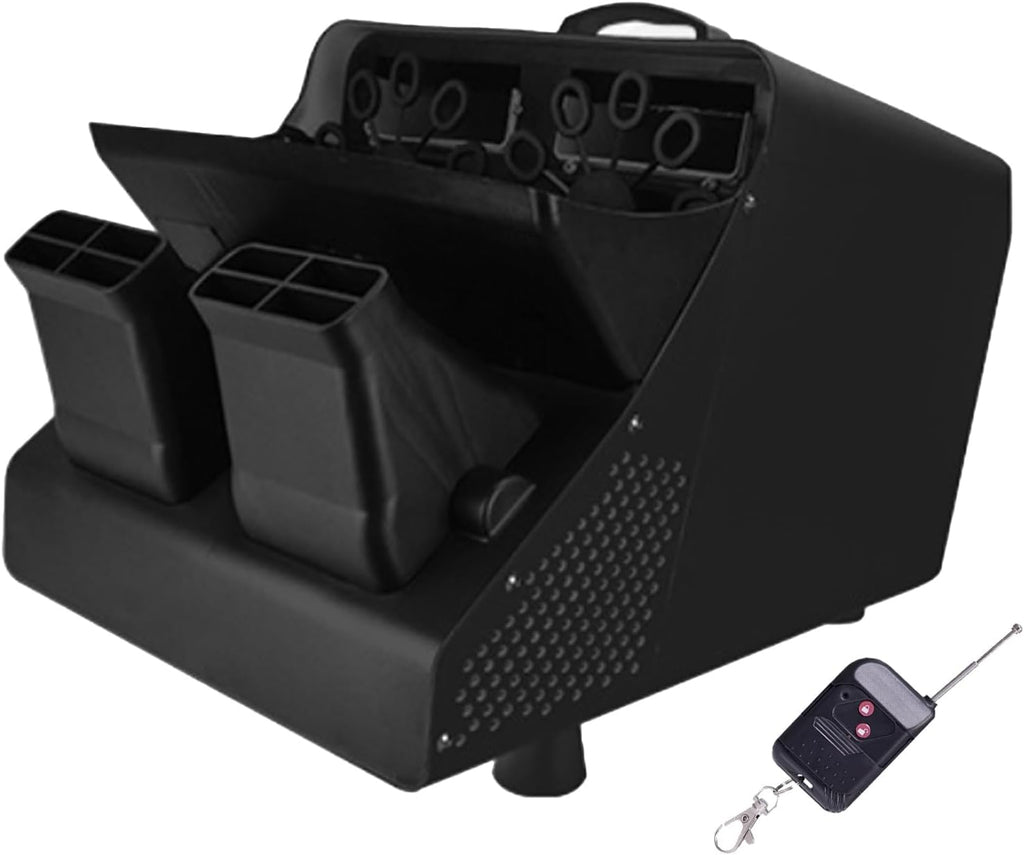 Mașină de baloane de săpun AT Performance, cuvă 1,5 L, telecomandă wireless 100 m, negru