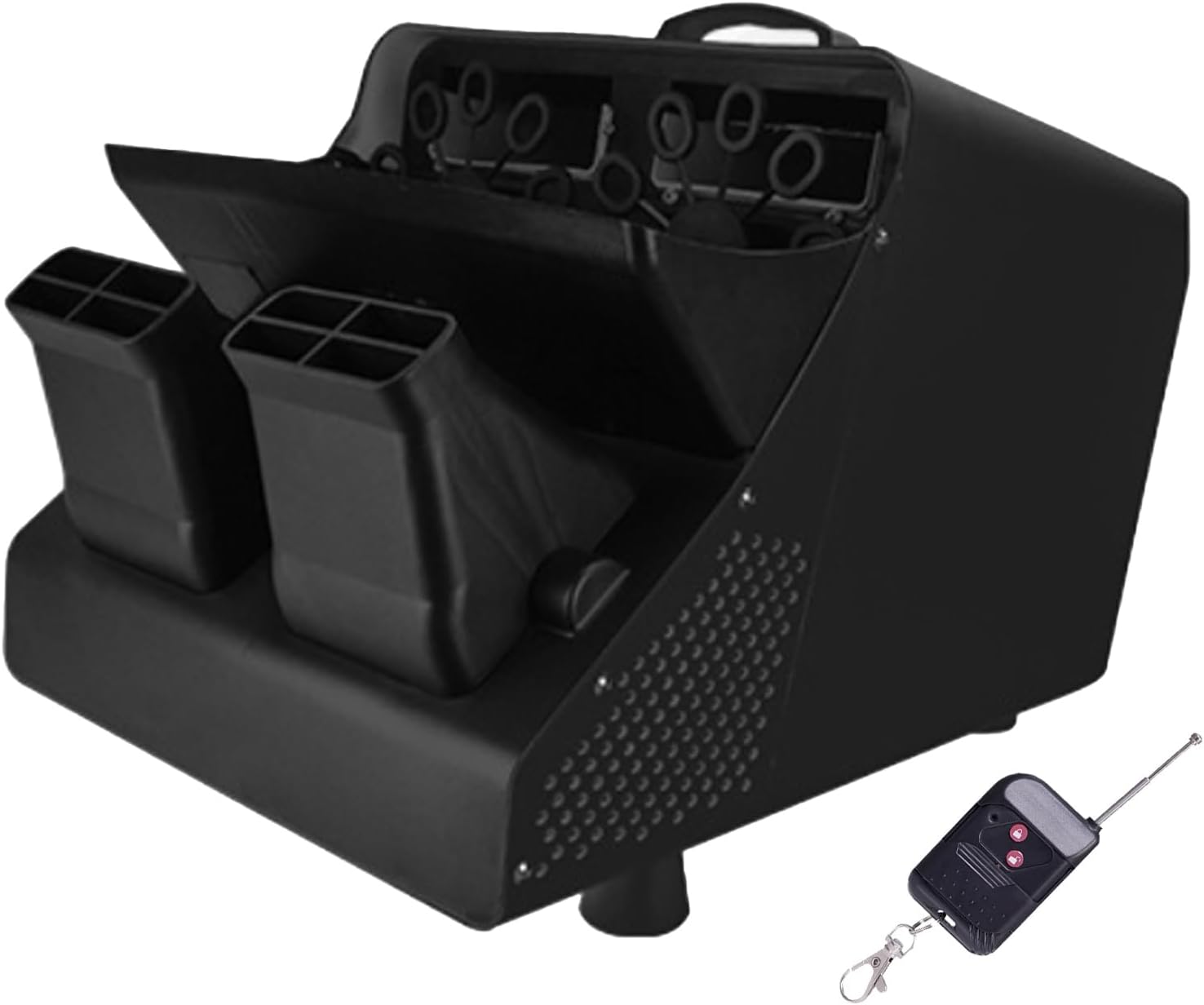 Mașină de baloane de săpun AT Performance, cuvă 1,5 L, telecomandă wireless 100 m, negru