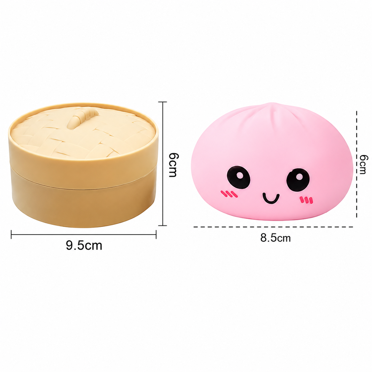 Jucărie antistres squishy dumpling AT Performance, 10 cm, silicon moale, culoare surpriză