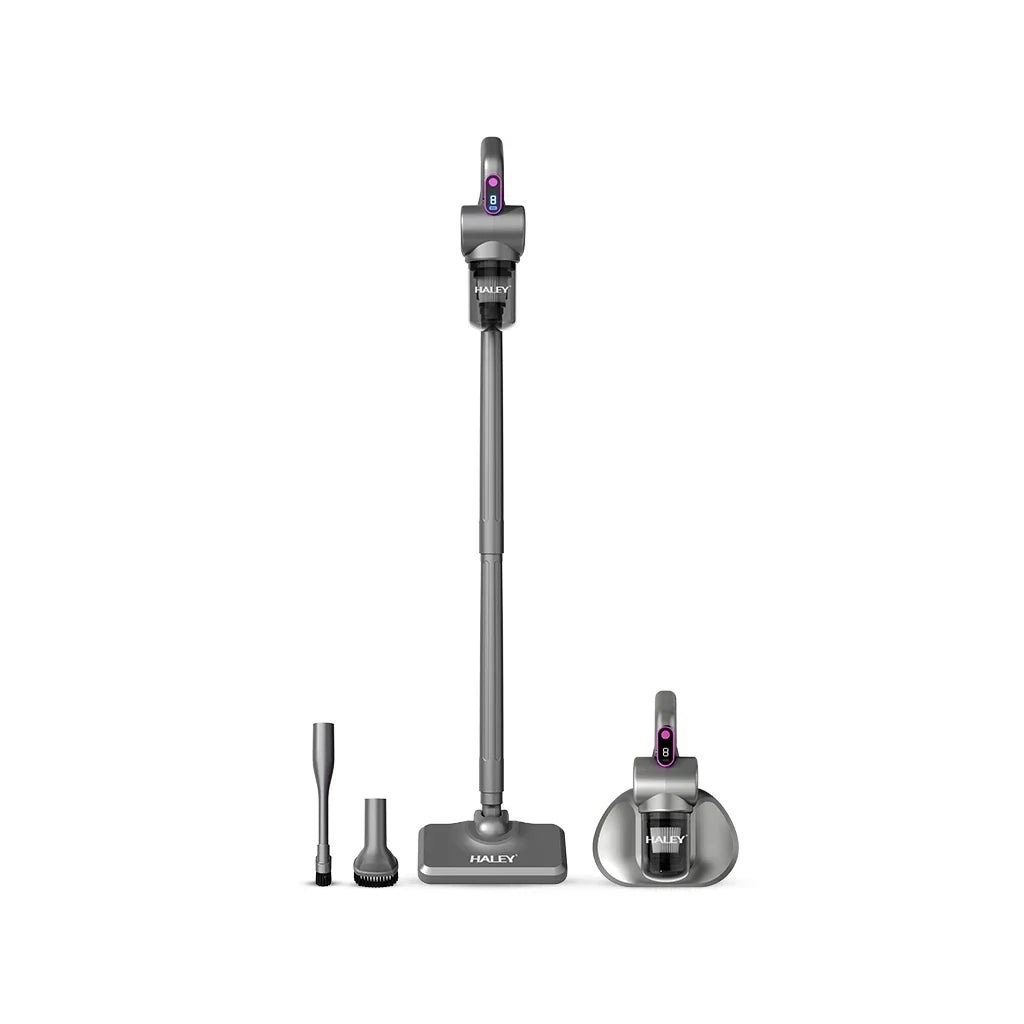 Aspirator vertical fără fir HALEY HY-1935, 120 W, baterie 1800 mAh, recipient 288 ml, filtru HEPA