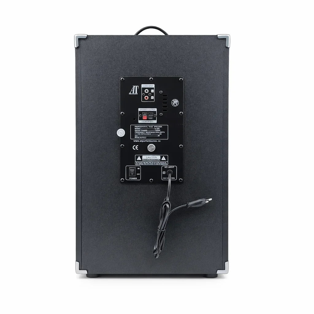 Set 2 boxe active AT Performance AT-284, 1500 W PMPO, difuzoare 12 inch, bluetooth, karaoke