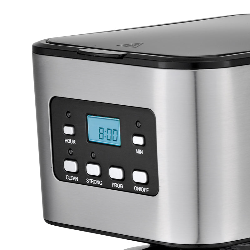 Cafetieră HALEY, 950 W, 1.5 L, afișaj LED, sistem anti-picurare, carcasă inox