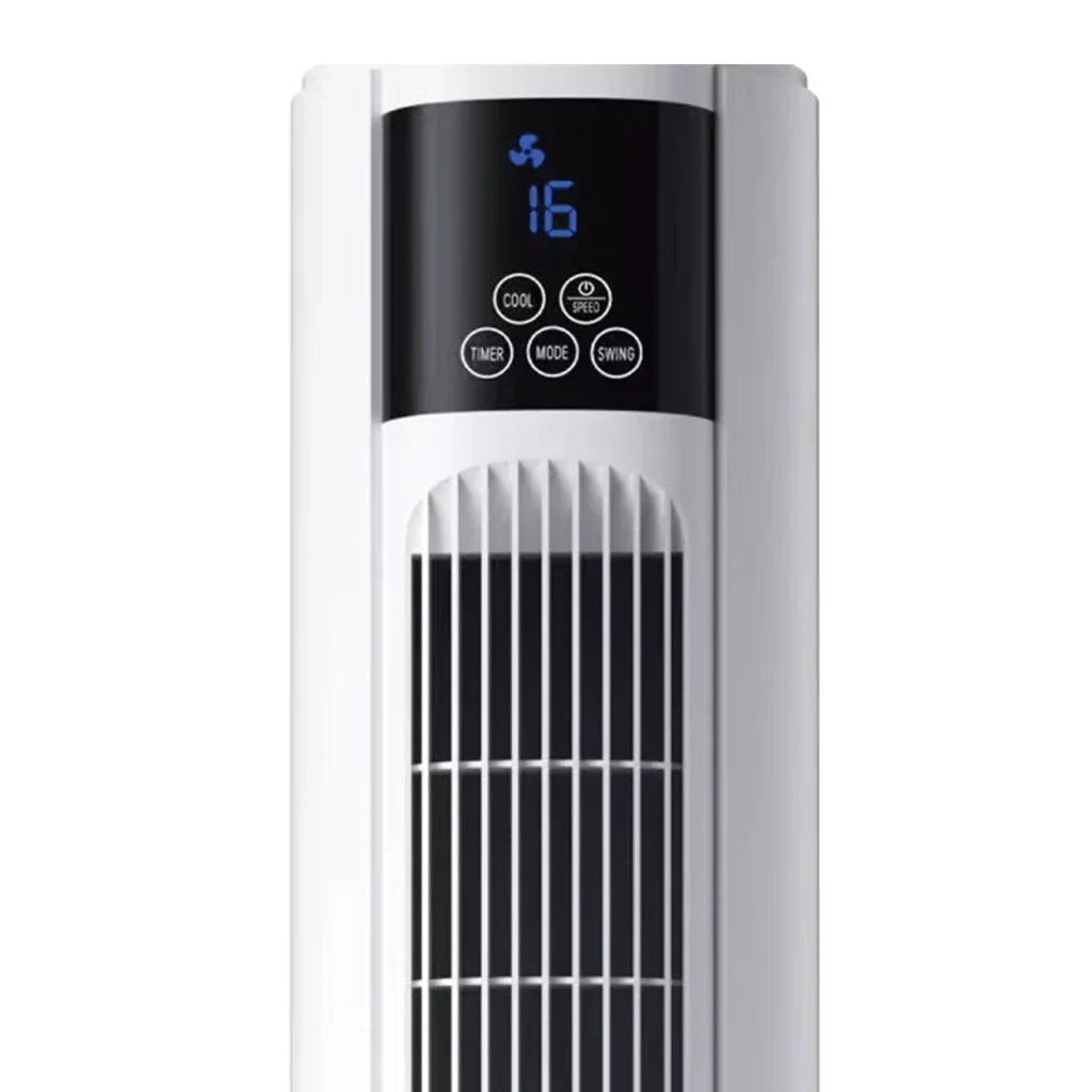 Răcitor de aer tip turn HALEY HY-6117, 2000 W, rezervor 4,5 L, 3 viteze, telecomandă, alb