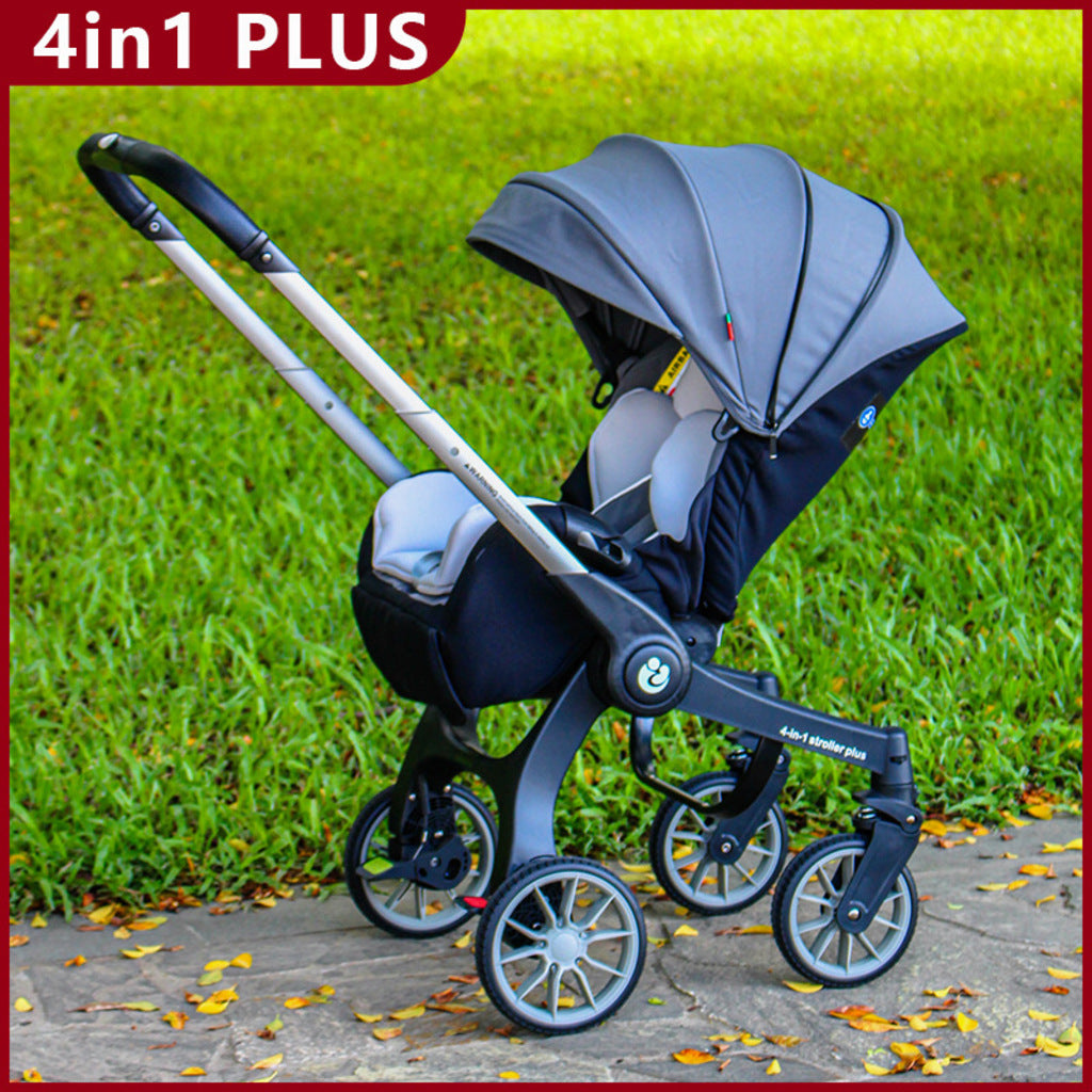 Cărucior 4 în 1 AT Performance stroller plus 2053, landou și scaun auto, 0-13 kg, greutate 9,8 kg