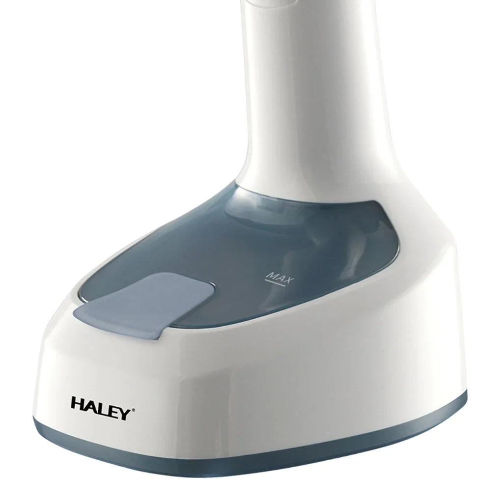 Aparat de călcat vertical cu abur HALEY HY-329, 1600 W, rezervor 200 ml, talpă inox, alb/albastru